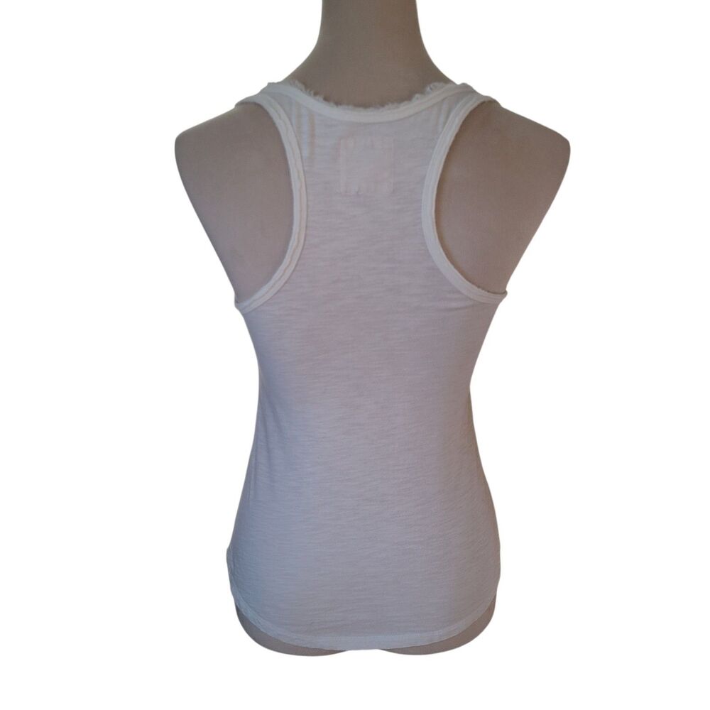 VTG Hollister Y2K White Bow Tank Top Coquette Camisole Fitted XS Fairycore - Picture 2 of 9